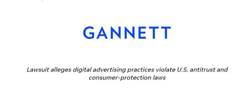 Gannett Documents Government Claim Against Google